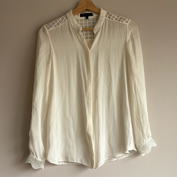 Reiss silk button down shirt size 2 - Picture 1 of 2